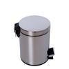 Brushed Stainless Steel Pedal Bin with Soft-Close Lid 5L for Hotel